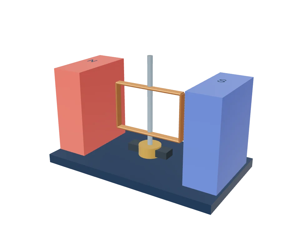 Тұрақты ток электрқозғалтқышы — 3D